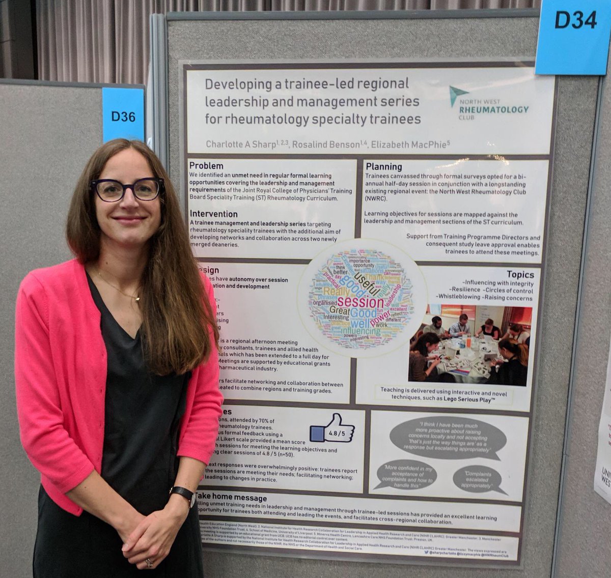 NWRheumClub's tweet photo. Sharing the success of the Trainees leadership &amp; management series @NWRheumClub at #leadershealth18. Trainees deciding what’s important for them to learn about. Great example of partnership working https://t.co/hu9LoWf1mv