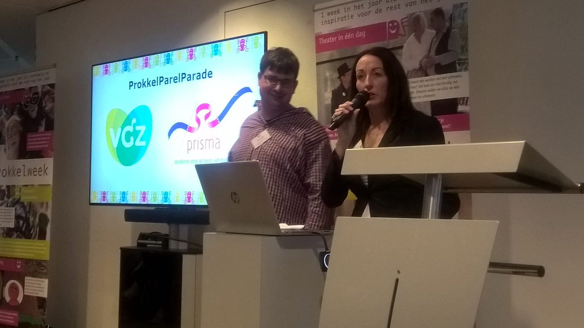 #VGZZorgkantoren was erbij op de ProkkelParelParade. Met Freek, ervaringsdeskundige bij #Prisma en inmiddels actief bij communicatie van #VGZ