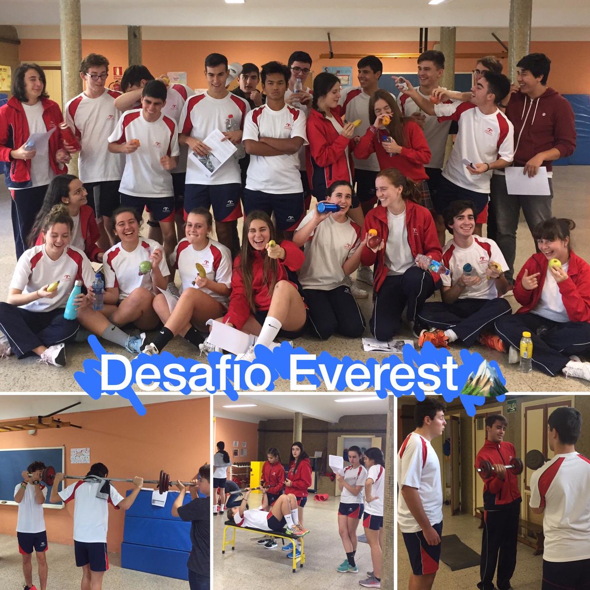 codemagijon's tweet image. En 1º Bach se inicia el trabajo #gamificacion sobre Cond Física 💪🏻aprende usar pesas🏋🏻‍♀🏋🏽‍♂ retoman los #hábitossaludables🍏💧para alcanzar cima del #DesafioEverest 🏔 con @LauFdezGarcia Gracias a @tristang1978 x compartir tu proyecto con @codemagijon #SomosClaretianos