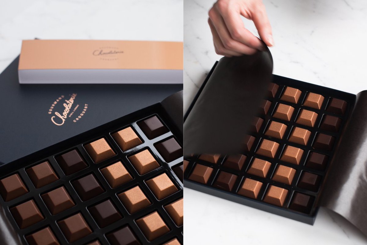 cyril_lignac's tweet photo. Coffret de Fêtes #christmas #chocolate #gourmandcroquant https://t.co/IiqWgD0ImJ