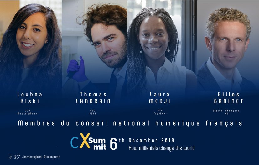 connectxglobal's tweet photo. 🦄 J- 20, Le Saviez-vous: 4 membres du @CNNum interviendrons au prochain ConnectX Summit ? 😱 Vous voulez découvrir les millenials (Gen Y), et leurs façons originales d’innover, dans un monde globalisé ? RDV le 6 Dec à partir de 18h30 , c’est le moment ou jamais 🚀 #coxsummit https://t.co/IkNQJwFnK5
