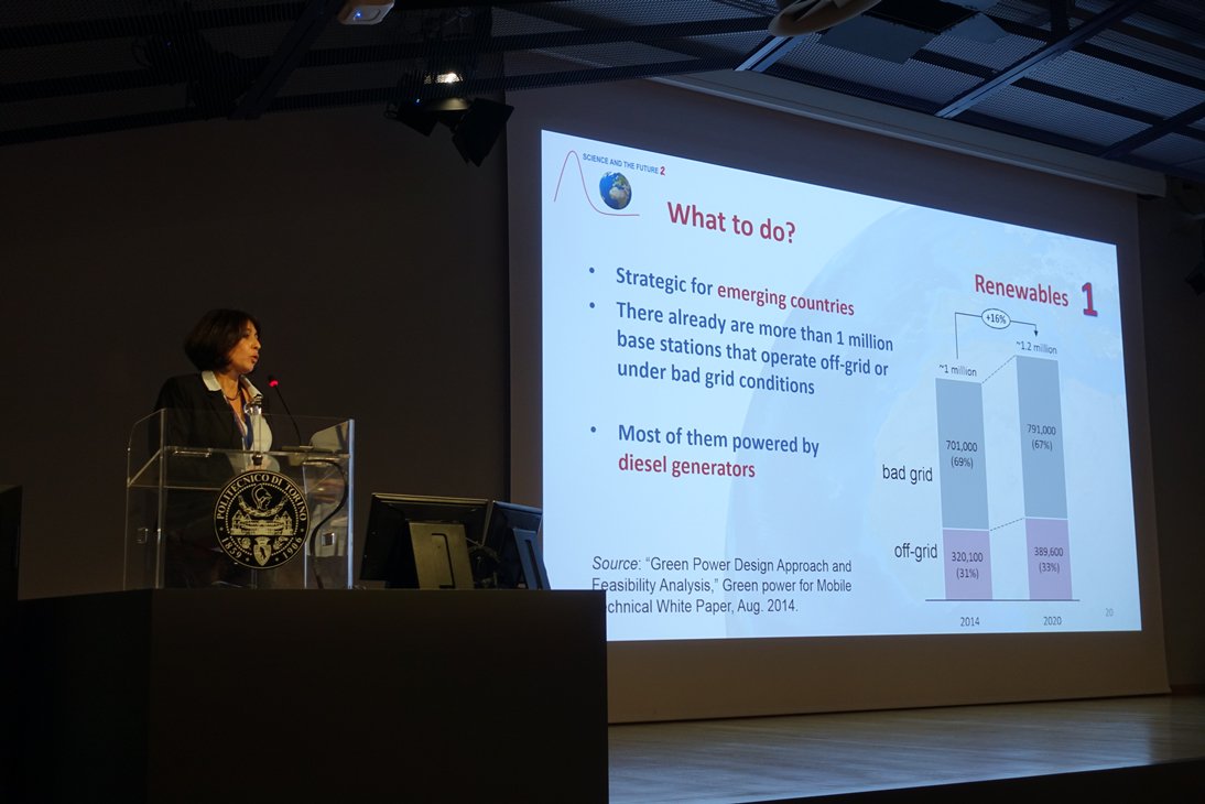 SF2conference's tweet photo. Data tsunami: in 20 anni le emissioni associate al solo comparto ICT si prevede raggiungeranno il 14% del totale. Michela Meo ci parla di evoluzione delle reti di telecomunicazione e sostenibilità #sf2torino https://t.co/8sTwL67UBq