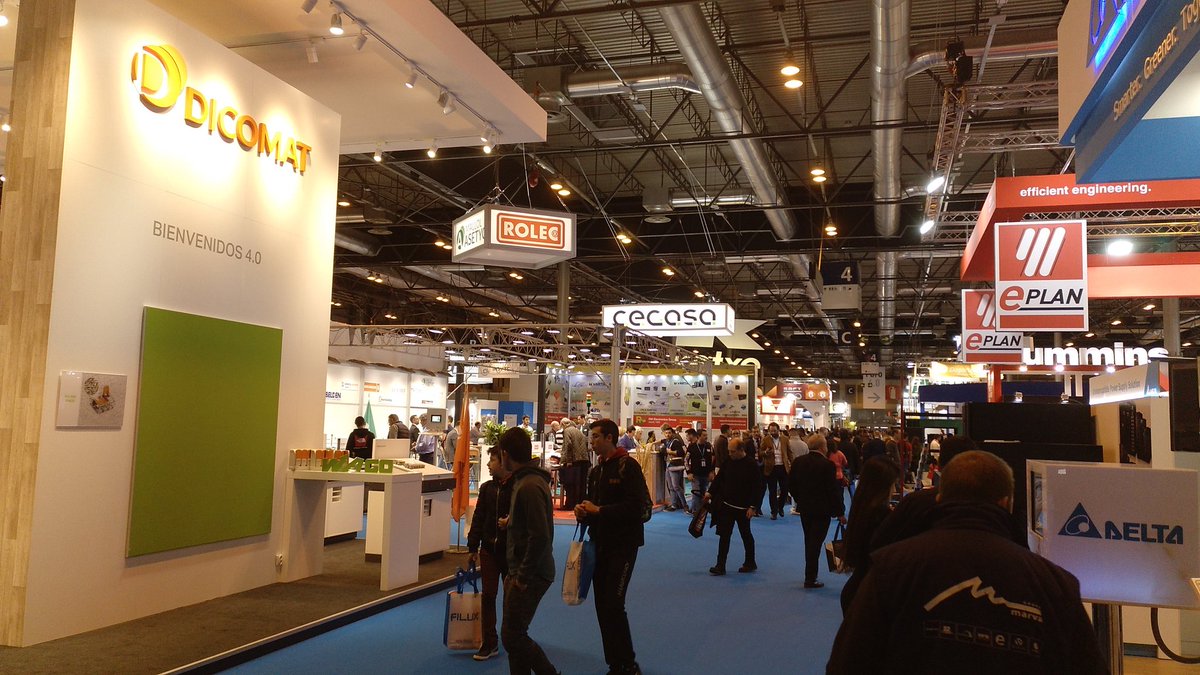 Hoy visitamos <a href="/Matelec_/">Matelec</a> gran afluencia!