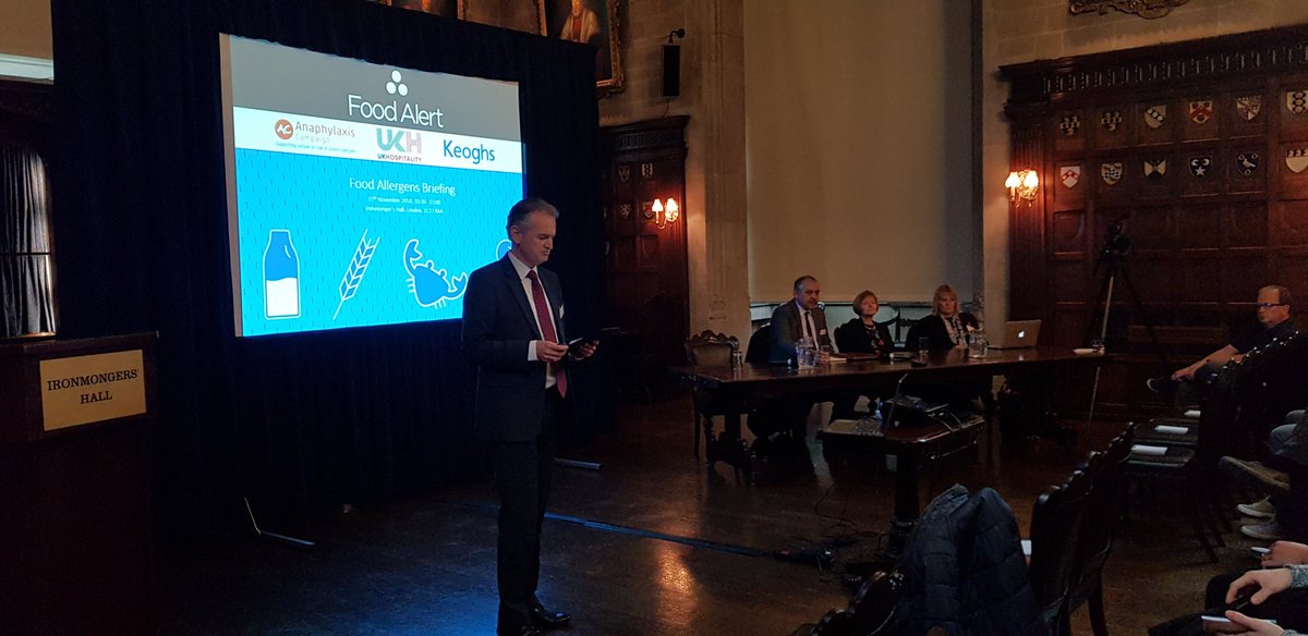 Our Managing Director,  David Bashford is opening the session #AllergensBriefing @Ironhall #AllergenAlert #Anaphylaxis