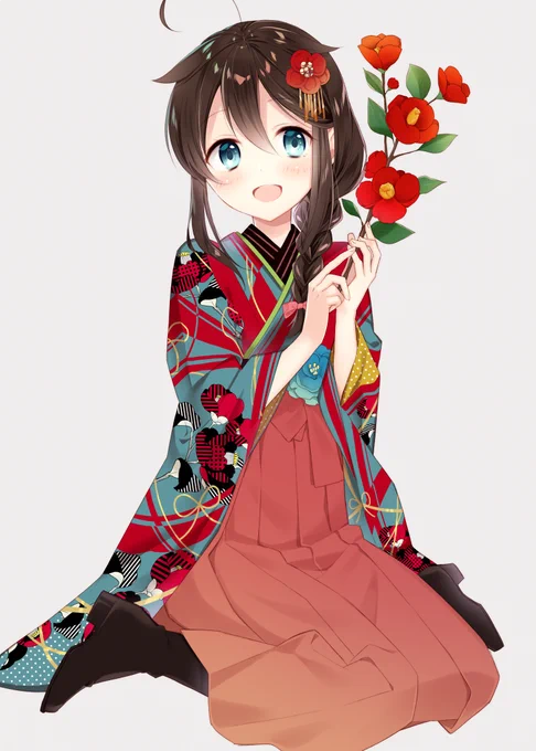 #きものの日
時雨ちゃんはほんとうに和服が似合う～～～とおもうんです～～～ 