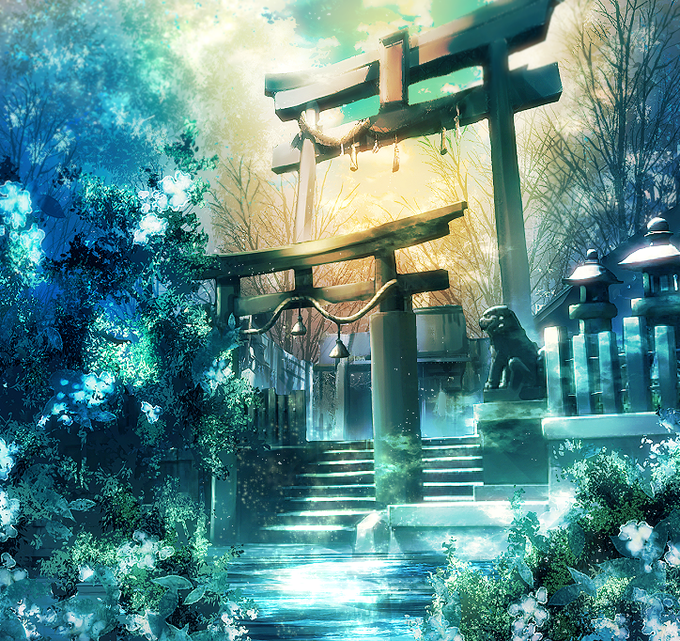 新着神社 イラスト 背景 夜 無料イラスト集