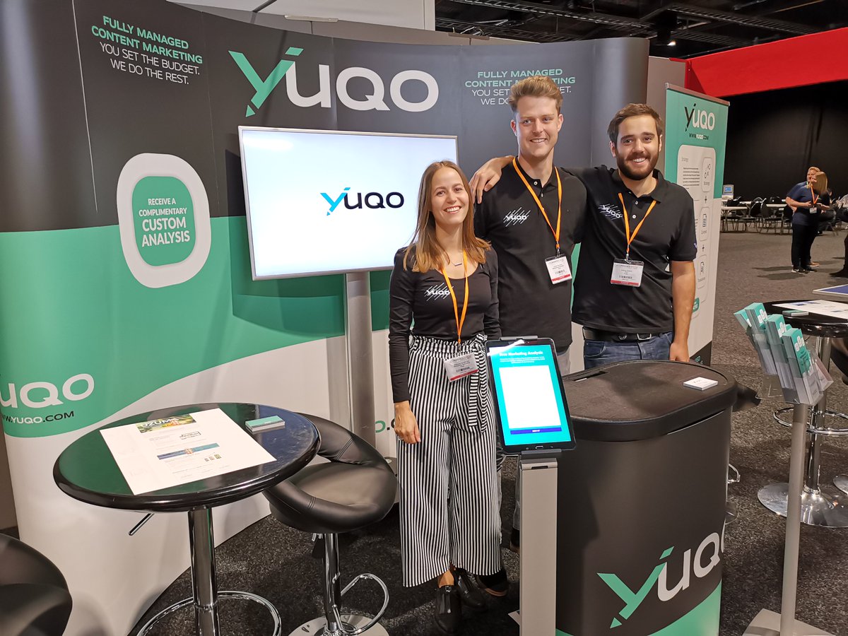YuqoContent's tweet photo. We had a great time at the #eCSN18 expo in #manchester! A shout out to everyone who came to see us. 🤘🤘 https://t.co/2VGd7HXLaP
