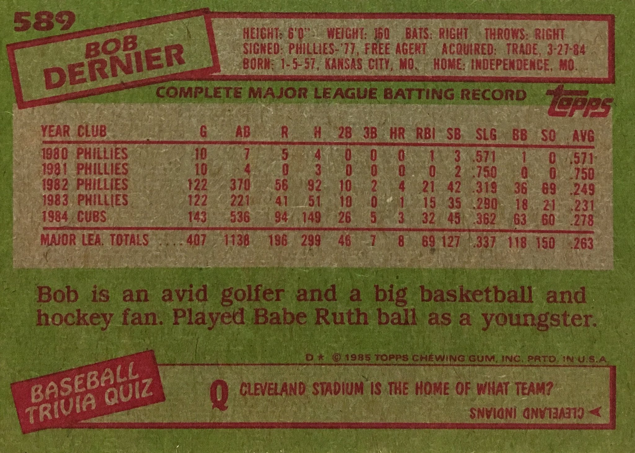 Baseball Card Backs On Twitter Topps Rolled Out The Expert Level Trivia Questions For Its 1985 Set Https T Co Xcmvdgtie2 Twitter