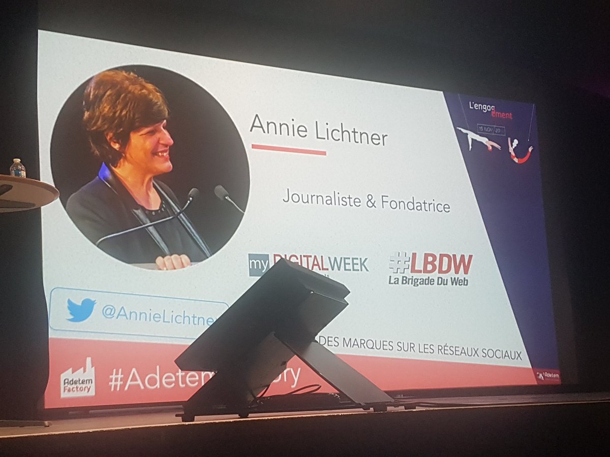 Ym78200's tweet image. #AdetemFactory C&apos;est partit pour la table ronde sur l&apos;engagement des marques sur les #réseauxsociaux .

On commence avec 2 chiffres :

80% des marques sont sur les réseaux sociaux
79% des internautes sont méfiants envers des marques