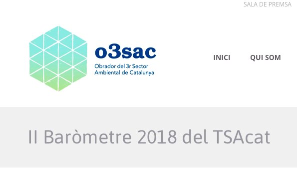 En marxa el 2n #Baròmetre del #TercerSector Ambiental de Catalunya impulsat per l'<a href="/o3sac/">3er Sector Ambiental</a> Més info i com participar entitatsambientals.cat/ii-barometre-2…