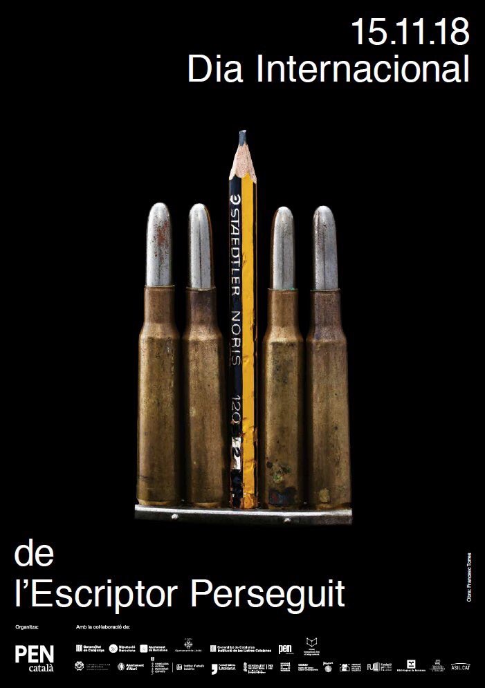 PENCatala's tweet photo. Avui #15N, participa en el Dia Internacional de l’Escriptor Perseguit:
🚶♀️Vine a algun dels actes que organitzem https://t.co/KlvUzgzR2J
✊Fes campanya per escriptors/es apadrinats https://t.co/A5xGIY9zvo
♥️Fes un like o tuiteja amb el #DIEP2018 https://t.co/CZw5A0IjYZ