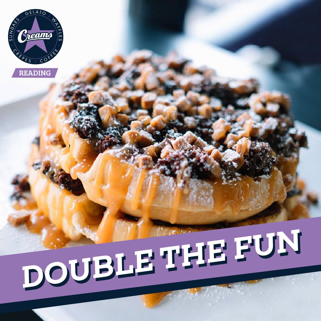 CreamsReading's tweet photo. There's nothing that a dessert can't fix! 🍮🍪🍫 Tag a friend who would love to accompany you to enjoy this waffle dessert!

#creams #creamsdessert #creamsreading #wafflefun https://t.co/2FTooGpflV