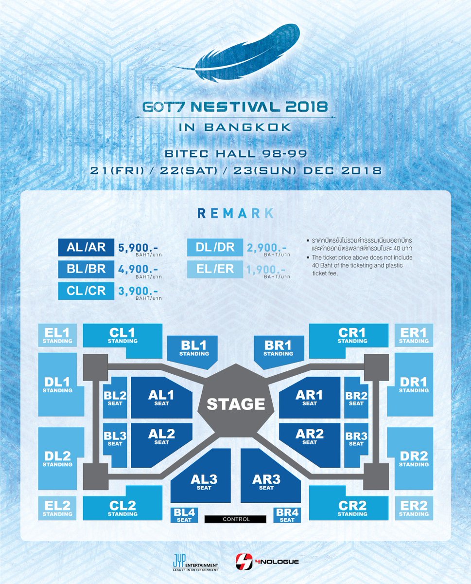 GOT7 NESTIVAL 2018 IN BANGKOK Ticket Open Notice 2018.11.24(SAT