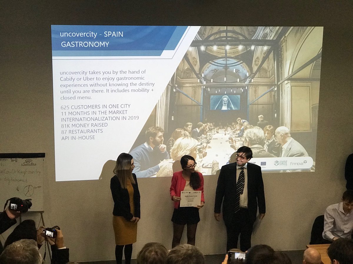Thank you very much, we are very happy of the recognition #SEUAFinal # SES18 <a href="/GabrielMariya/">Mariya Gabriel</a> <a href="/StartUpEU/">Startup Europe & Innovation Radar</a> <a href="/isidrolaso/">Isidro Laso @ Home</a> <a href="/FinnovaEU/">Finnova Foundation</a>
