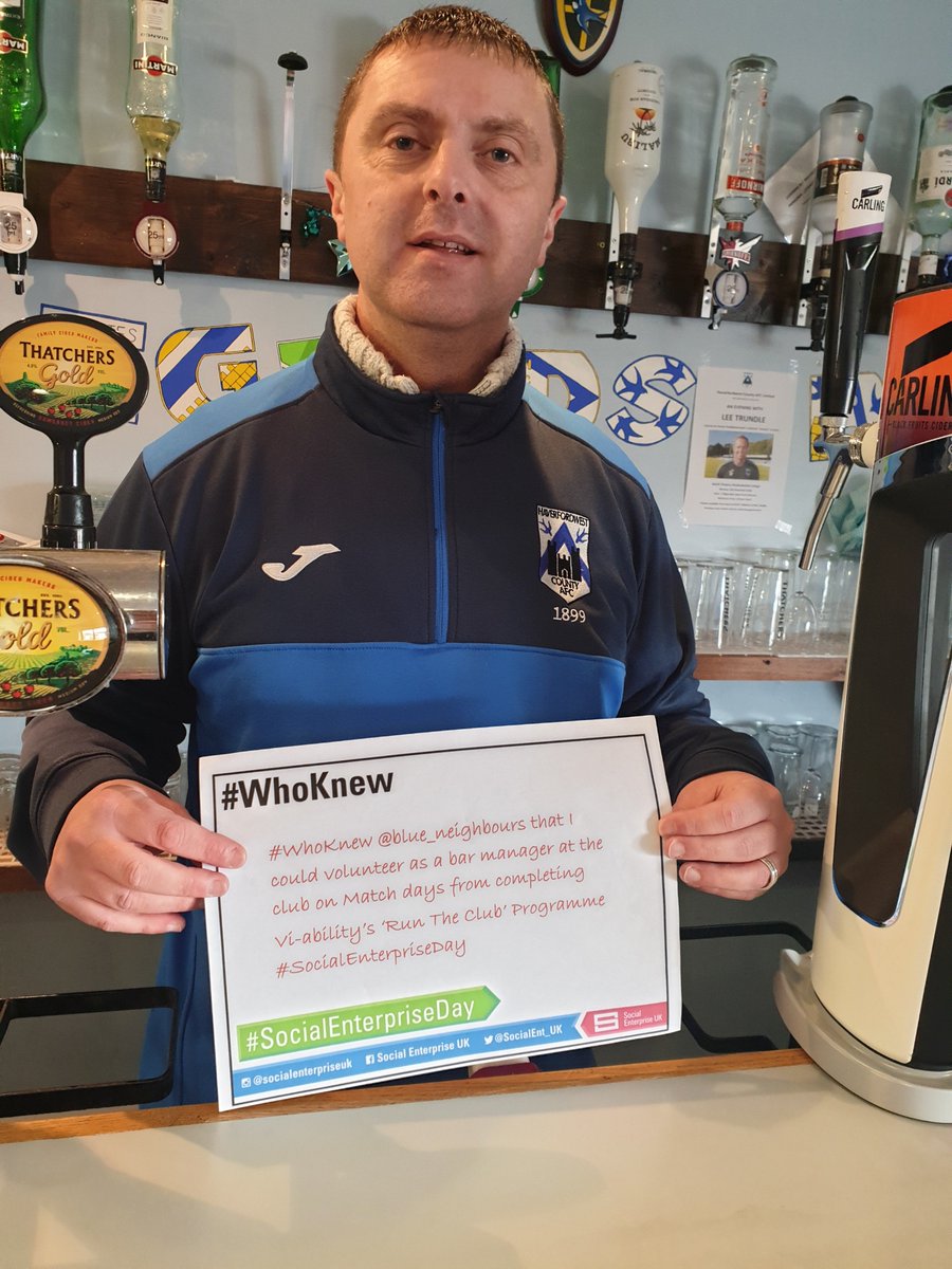 Blue_Neighbours's tweet photo. #WhoKnew @Blue_Neighbours that I would be a volunteer as a bar manager at the club from completing #Runtheclub programme @Vi_Ability #SocialEnterpriseDay @FAI_MTAC #Morethanclub #irelandwales🔵
⚽🏴 https://t.co/u1p2rtoJq8