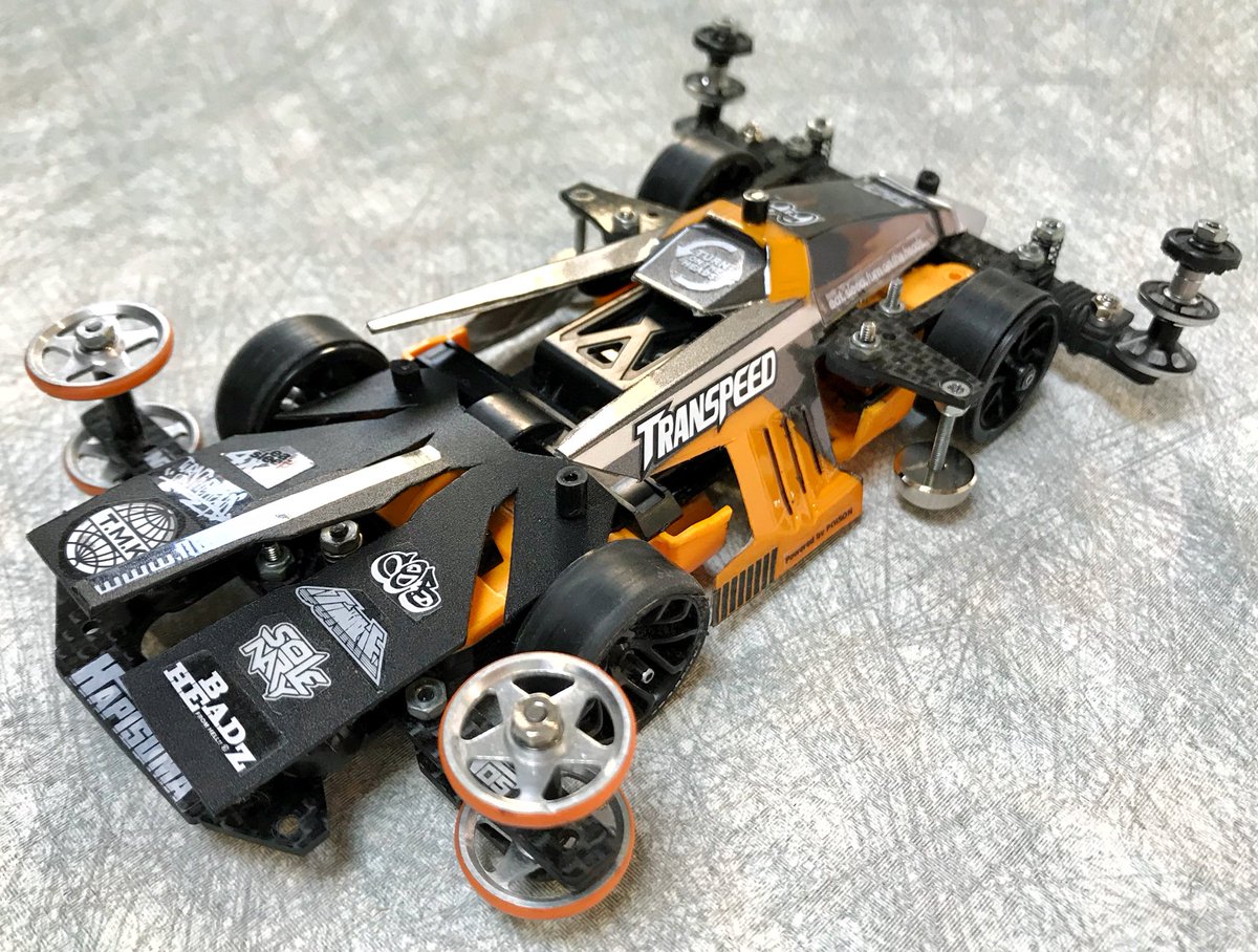 時速56kmタミヤ田宮ミニ四駆サンダードラゴン提灯カスタム完成品 時速