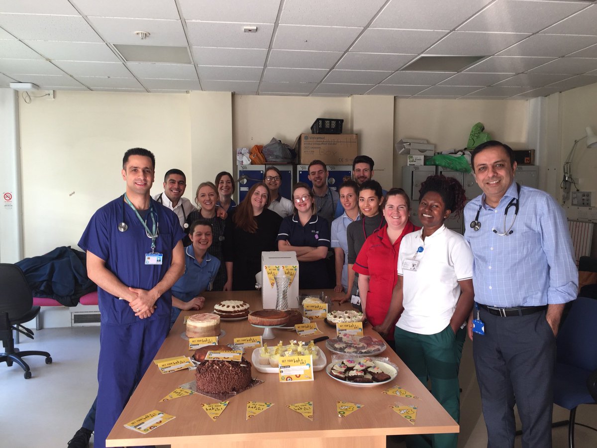 The multiprofessional gastro Team <a href="/StockportNHS/">Stockport NHS FT</a> baking for <a href="/BBCCiN/">BBC Children in Need</a>