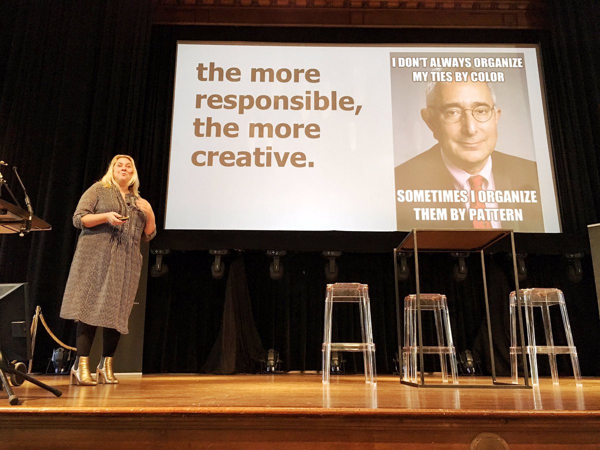 SibylleStanciu's tweet photo. The more responsible, the more creative ads can be and not only that but responsibility is needed more than ever, says creative Anne-Laure Brunner at the @EpicaAwards #responsibleads @AdvertisingEASA https://t.co/94AO0e8IHR