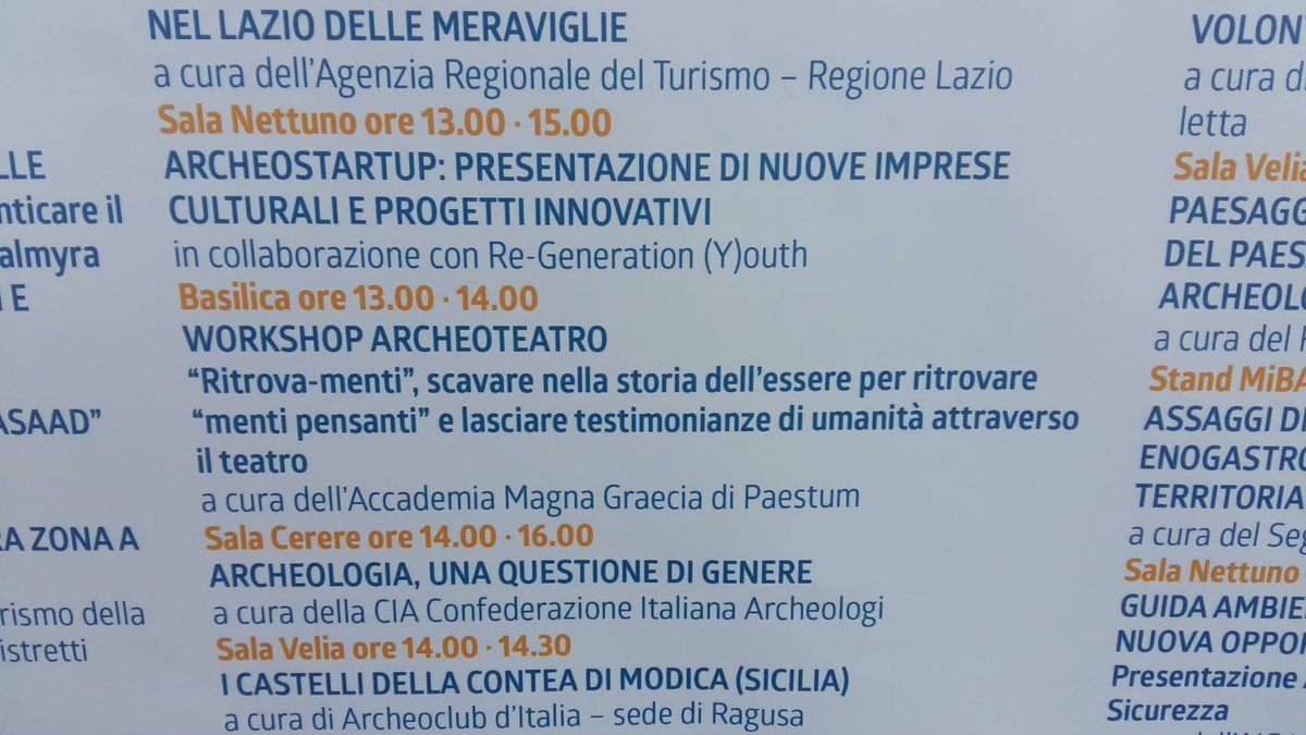 outh_re's tweet photo. Save the date!
#17novembre a #Paestum per la @BorsaPaestum con #ArcheoStartUp! https://t.co/FD8uh67cb0