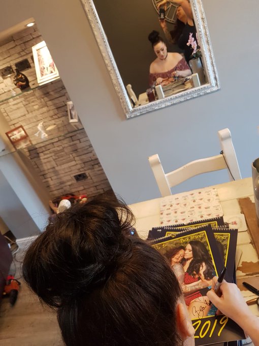 Calendar signing day with @bexbb9  These are limited edition so get yours while you can from https://t<a href="/tag/adultwork"class="tags"><span>#adultwork</span></a>