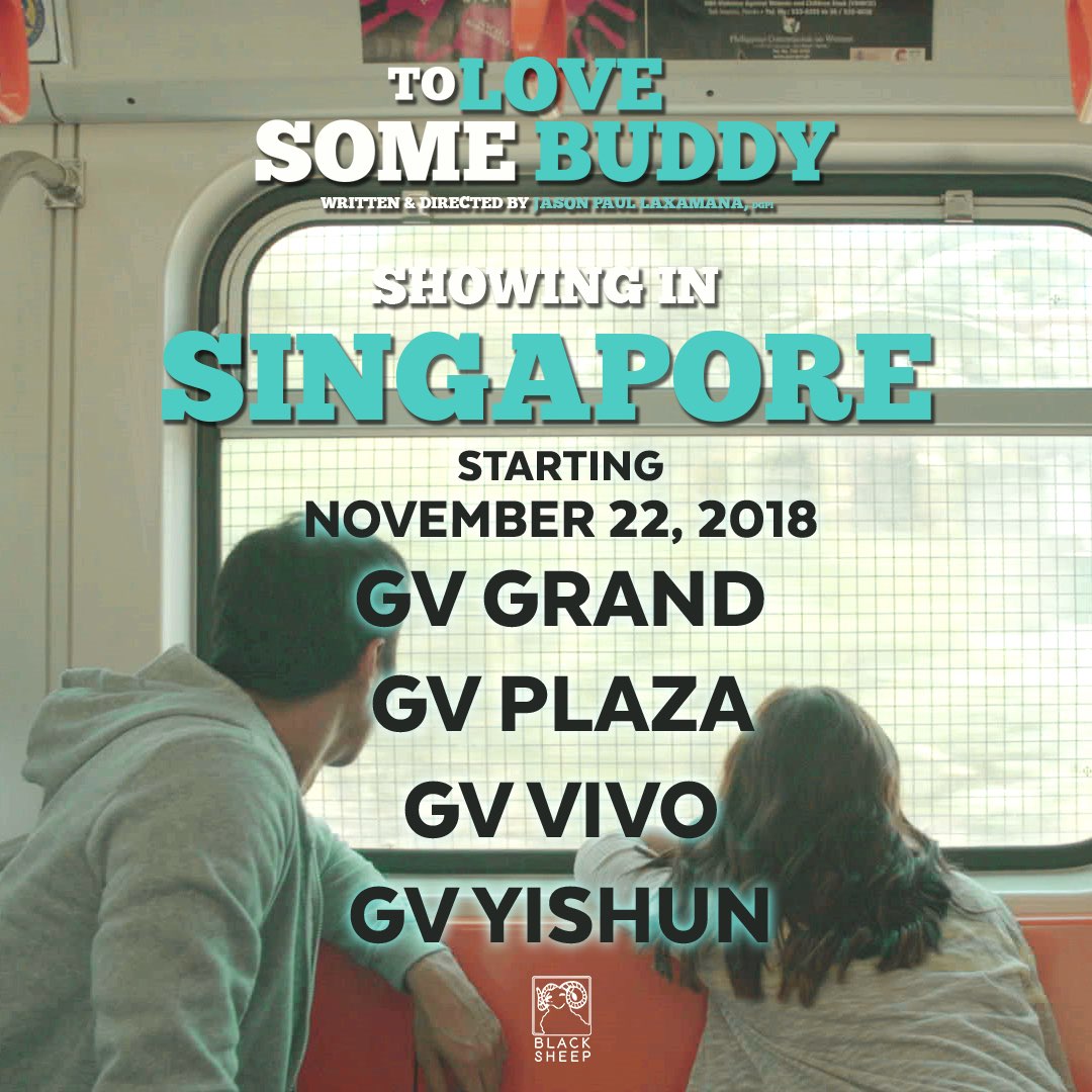 Black_SheepPH's tweet photo. We're showing in Singapore next week, Sheepmates! Here's the list of cinemas where you can watch To Love Some Buddy 🖤 #TLSBWorldwide https://t.co/SSqgIzvejw