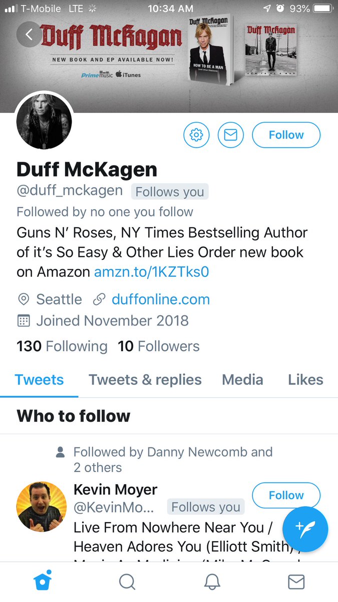 DuffMcKagan's tweet photo. There is this weird fake account (I'm truly not sure why people do this?). Anyhoo...the dead giveaway is the spelling of my last name. Twitter won't shut it down....so, I resort to this public announcement. It ain't me. https://t.co/N4z3aYdHeq