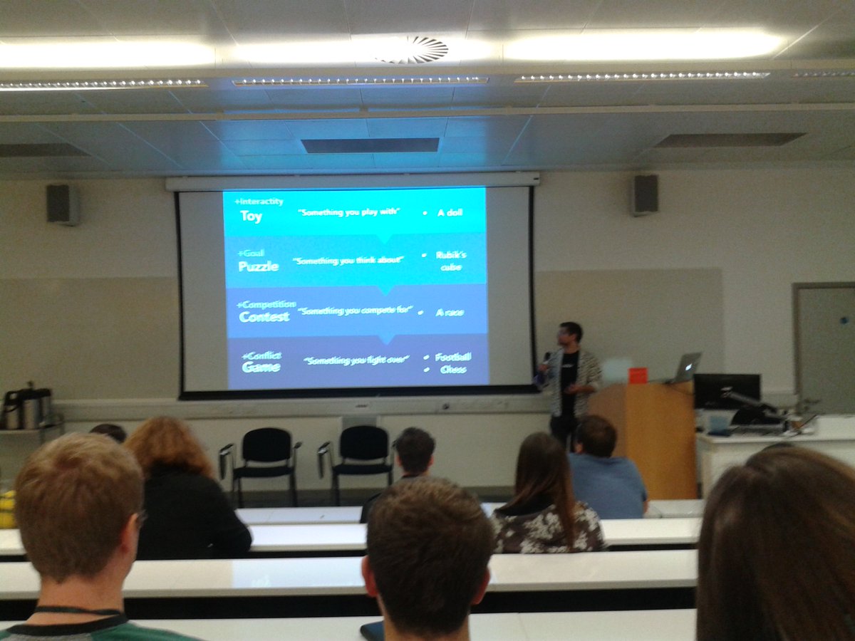 twopatchpirates's tweet photo. Interesting talk about #activities from @tomkail at #GameAnglia2018 last weekend. #TwoPatchPirates #UniversityofSuffolk #Ipswich https://t.co/2jzUWYJxPH