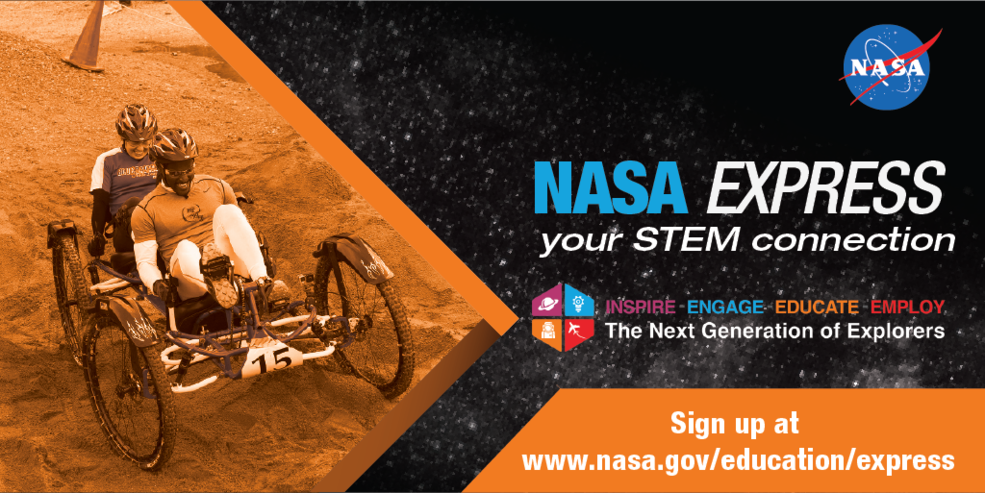 LearnWithNASA's tweet photo. Want to give your inbox a boost for #InternationalEducationWeek? Subscribe to the NASA EXPRESS newsletter! Get the latest info on webinars, contests &amp; more ways to #ExploreWithSTEM. Sign up by 10am EST to get this week's message hot off the press! https://t.co/l5YwiEyblz https://t.co/cJOJfNjTyL
