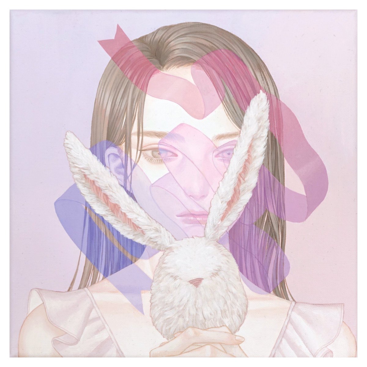 「何卒… #私を布教して 
キャンバスにアクリル
Acrylic on canva」|紺野真弓 Mayumi Konnoのイラスト