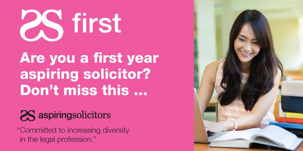 access2law's tweet photo. Are you a first year aspiring solicitor? Applications for AS First are now open, apply asap to kickstart your legal career! https://t.co/Cc4YdLze1F https://t.co/kA82yJTVQt