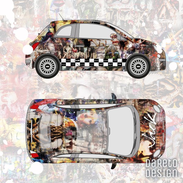Bij Dare to Design ontwerpen wij alles, zelfs het ontwerp voor een car wrap. Kunstenaar Jack van Jacks Art in Rotterdam opende onlangs zijn galerie en een passende auto mocht hierbij niet ontbreken. Wij vinden het een ontzettend mooi resultaat.