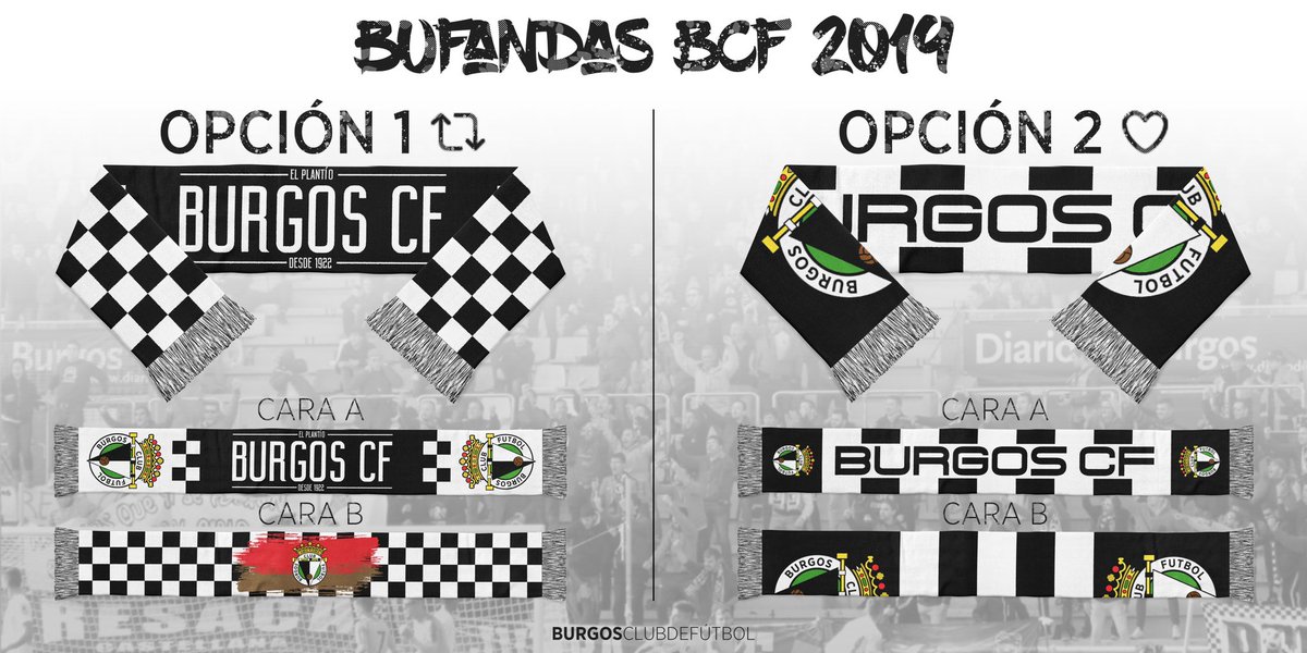 Burgos Club de Fútbol on Twitter: Comenzamos un proceso de renovación todo el merchandising oficial y en la primera fase, nuestras bufandas, queremos contar con la opinión de nuestros