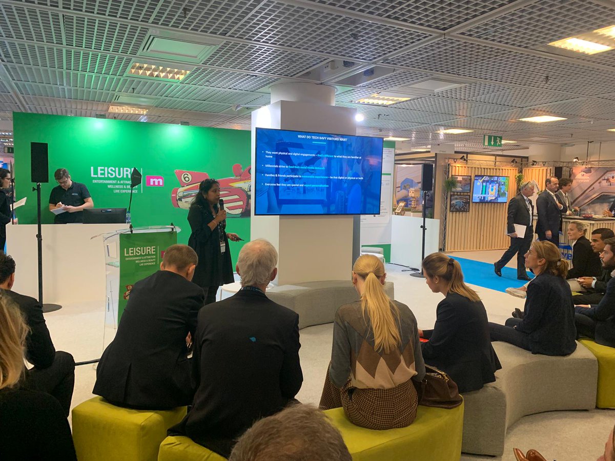 AiSolve's tweet photo. Insightful talk from CEO @kolli_devi to kick start day two of @MAPICWorld. Visit her and the rest of the team at booth P-1.E20 to learn more about how immersive tech enhances the retail experience and try #WePlayVR to experience it for yourself. #lbvr #Mapic18 #VRinmalls https://t.co/eOZinuWCCL