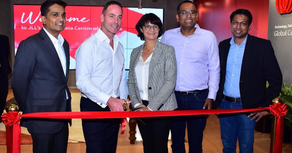 JLLIndia's tweet photo. Proud to unveil our Tech &amp; Data Global Centre of Expertise in Bengaluru, which is now in top gear to transform real estate and empower decision making by using the technology of tomorrow. Stay tuned for much more of what happened during the launch of our CoE #JLLCOE #realestate https://t.co/DEg0DV7blh