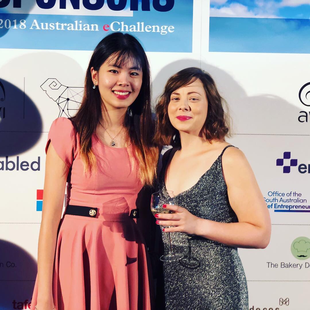 LinhContent's tweet photo. Me and the @EnabledHQ gang at tonight’s awards dinner for 2018 Australian eChallenge, helping SA entrepreneurs and beyond kickstart their journeys. 
#echallenge #SouthAustralia #Entrepreneurship #australianechallenge https://t.co/hgUtGaNFMD