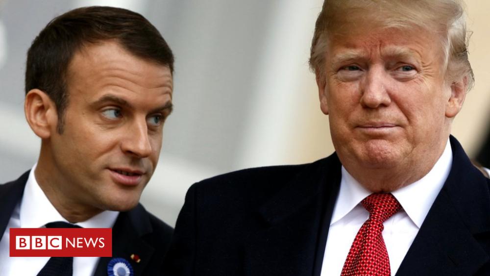 usanglr's tweet image. Trumps attack on #Macron #lacked common #decency, France says bbc.in/2Doy1FJ