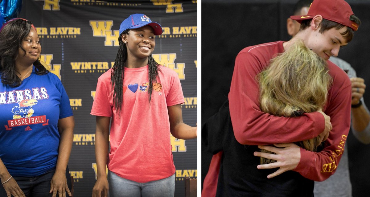 bobheistFL's tweet photo. ‘The place I needed to be’: 18 Polk County #Florida athletes sign with colleges - 12 of them go Division I including basketball stars Zakiyah Franklin to @KUAthletics and Luke Anderson to @CycloneATH. Congrats to all! #PolkPreps https://t.co/7L6QxU1NTS https://t.co/D7atnNp0nN