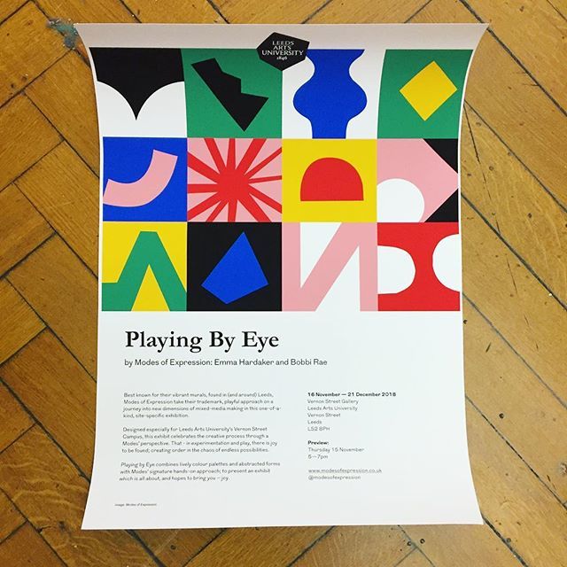 Mediumleeds's tweet photo. Today is the day!!! Come and see our brand new exhibition - ‘Playing by Eye’ tonight from 5-7pm at @leedsartsuni Vernon Street campus. We would like to take a moment to thank @wheeldon_m for all his hard work and magical skills that helped to make this e… https://t.co/NA3AAYL3pT https://t.co/JALcH3MXjU