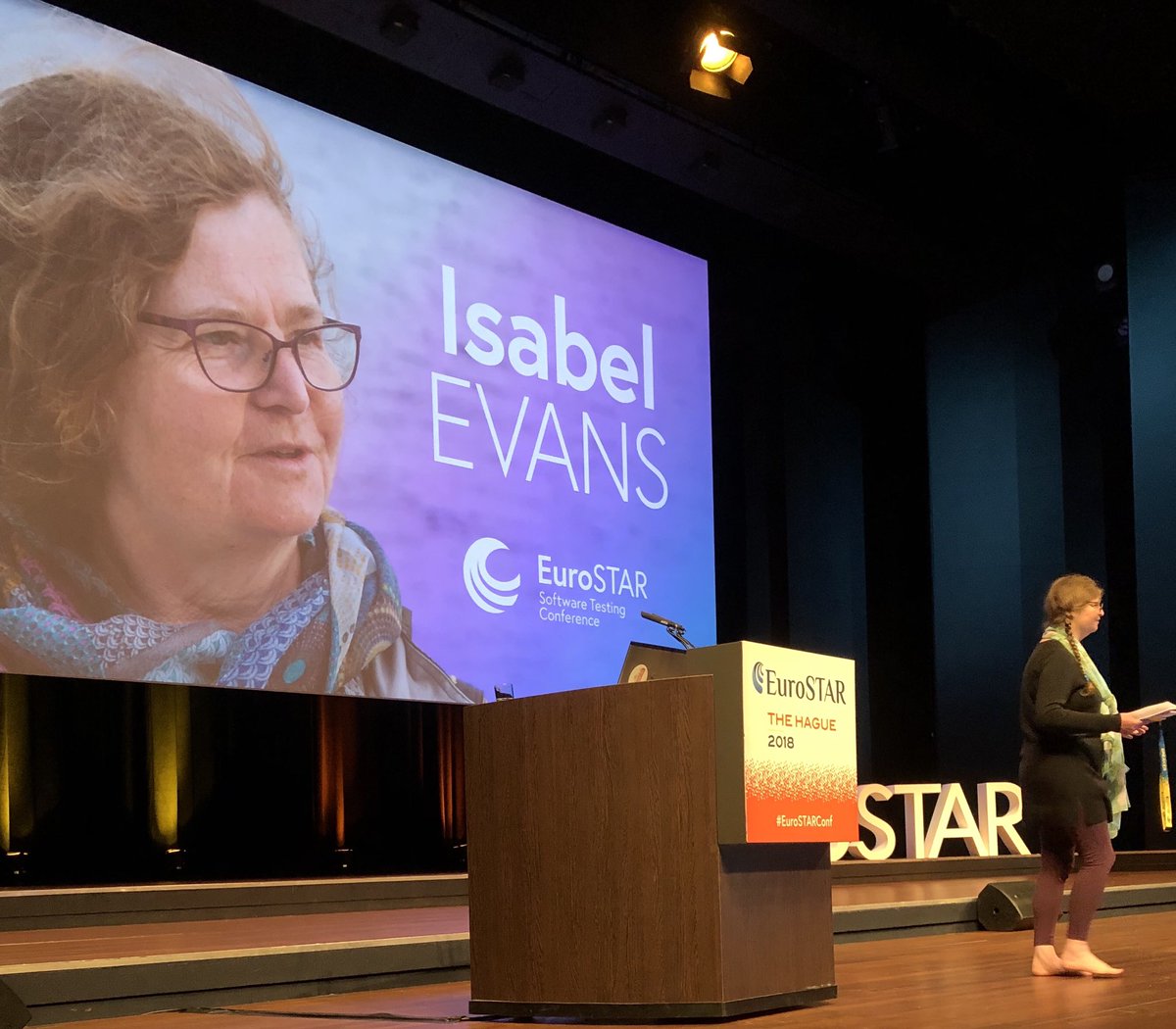 karennjohnson's tweet photo. Exciting happy news! @IsabelE_Test is the 2019 program chair for EuroSTAR 2019. Awesome!  #esconfs https://t.co/i8BVROdoqp
