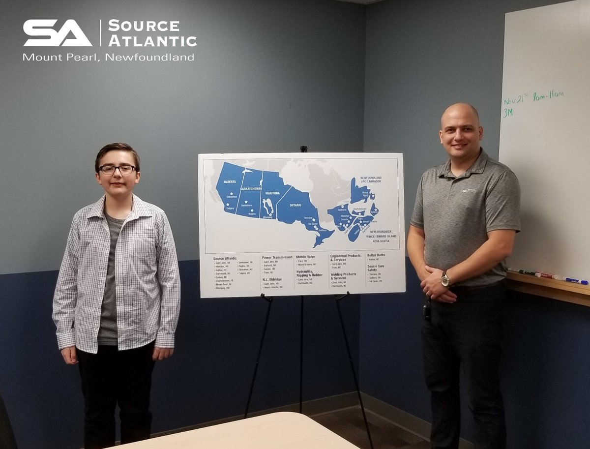 SourceAtlantic's tweet image. Today was Take Your Kid to Work Day!

Connor came to work with his dad, Dave Burt, Branch Manager of our Mount Pearl, Newfoundland location. Hope you had a great day Connor!

#SourceAtlantic #TakeYourKidtoWorkDay