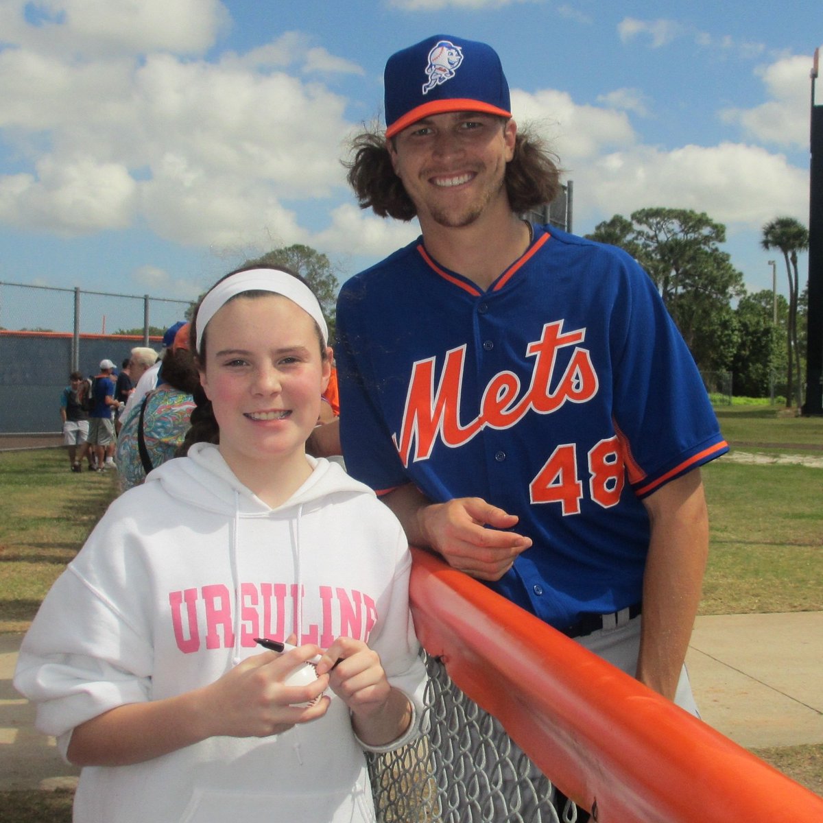 TricieCarey's tweet photo. @Mets @JdeGrom19 A true fan from Day 1 #springtraining14 @carcarey15 https://t.co/JLlEGSi5Hz