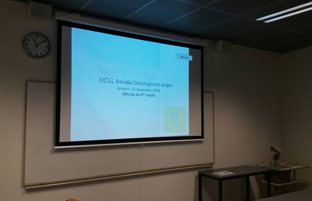 Een enthousiaste groep studenten van de Banaba oncologische zorgen @ucleuvenlimburg kreeg een vorming over de "EBN-reflex" <a href="/think4nurses/">Think4Nurses</a> Zorginnovatie via kennis over EBN-bronnen tot interactie en inspiratie op de werkvloer. #EBN #oncologie #Think4Nurses