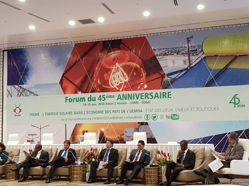 AGF_Group's tweet photo. West African Development Bank celebrates 45th Anniversary!  
Focus ➡️ #Solar #Energy #WAEMU

AGF has increased financing of #SolarEnergy #SMEs through Green Guarantees. https://t.co/UZFK0XBmQw

@boad_official @UEMOA_Officiel 
#45ansBoad #EmpreinteBoad  
#45yrsBoad #BoadFootprint https://t.co/cXQCgiSFiE