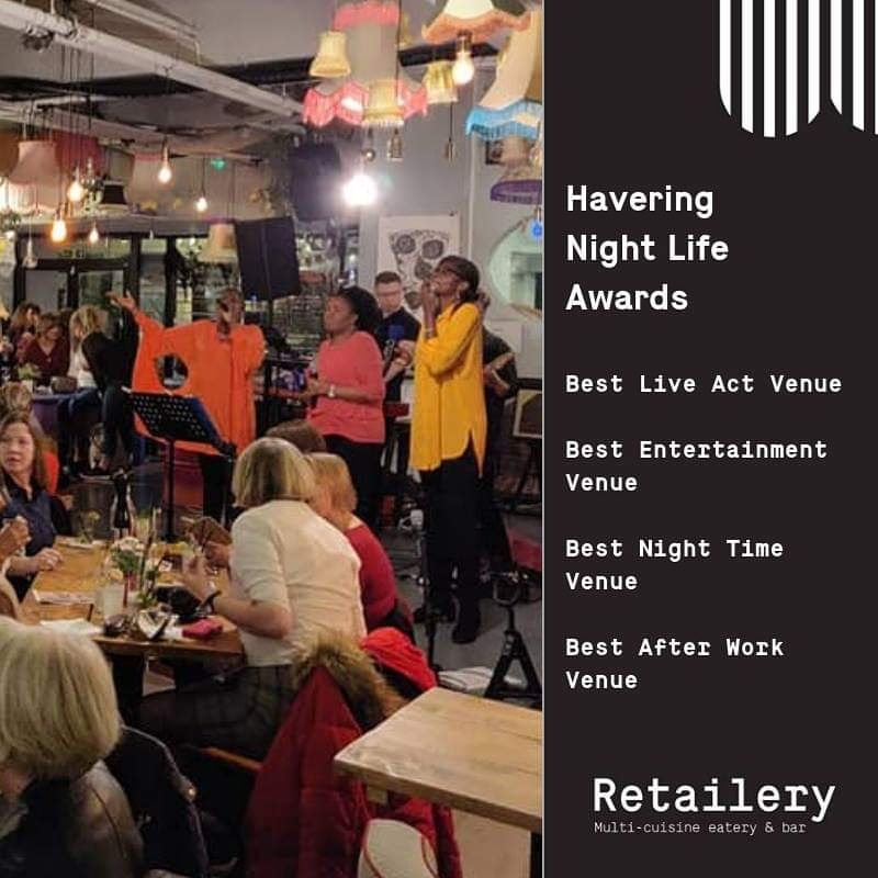 Yay! Thanks to you we are shortlisted for 4 categories at this year's Havering Nightlife awards!!! You're the best!
#havering