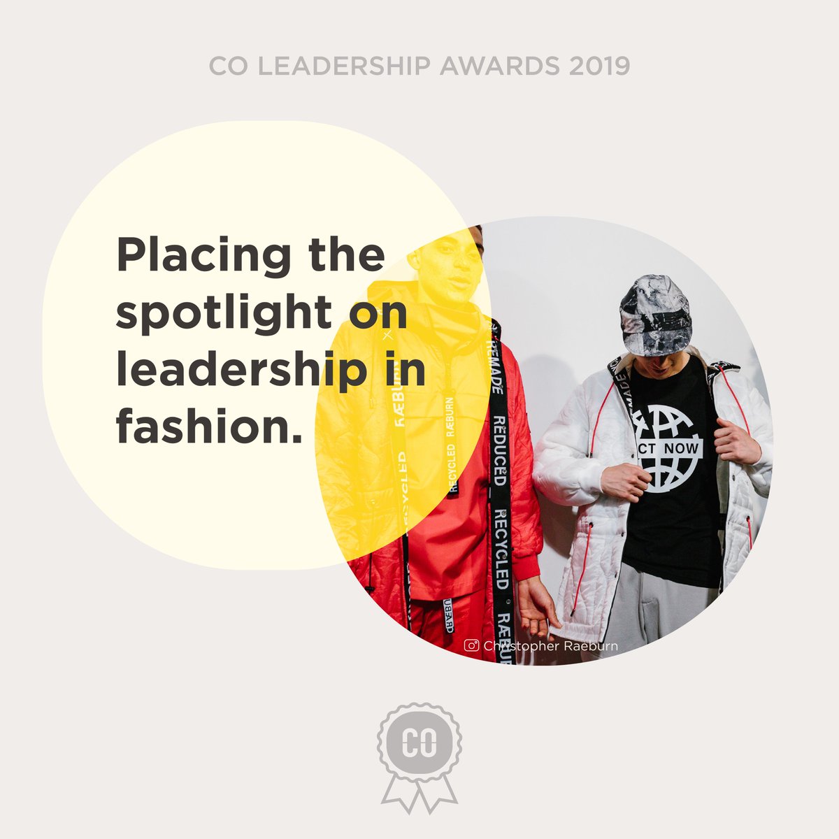 joinourco's tweet photo. Is your business leading the way in transforming fashion for the better? Applications are now open at https://t.co/ngbZ72pU9N to be selected as a CO Leader for 2019! #COLeaders2019 #CommonObjective https://t.co/jg1PFkYBKb