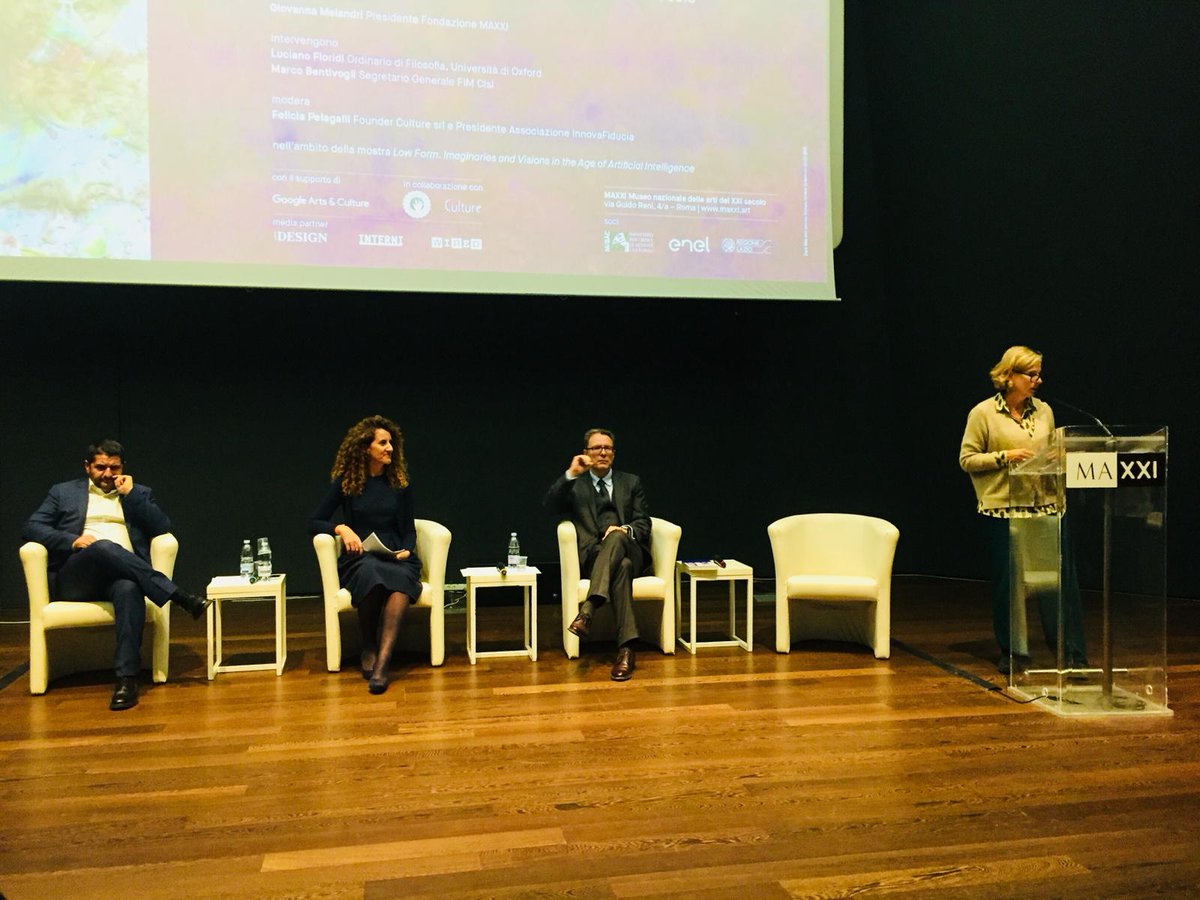 InnovaFiducia's tweet photo. @GioMelandri (Presidente @Museo_MAXXI): "Grazie @FeliciaPelagall per l'idea di interrogarci sulla possibilità di nutrire una fiducia capace di trasformare le paure della società"
STREAMING: https://t.co/kBpv7vZXu6
#AI #IA #lowformexhibit #humandigitaltransformation https://t.co/hH5ZVBNjdQ