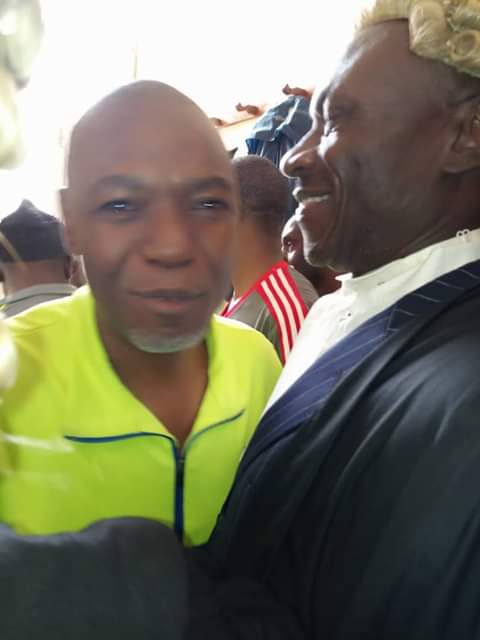 SenatorPenn's tweet photo. First view of the #AmbazoniaPrisonersOfConscience in 11 months. #Tassang, #Eyambe, #Kimeng and Al. They are smiling giving us #hope.We are all certain that the weight of jail can never break our resolve to be free. Like the Phoenix,we shall rise. We shall overcome https://t.co/q7AG9sDe6A