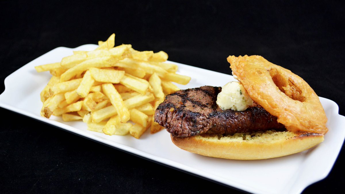 Our Certified Angus Beef Steak Sandwich with fries is only $8.99 today. PAIR IT WITH A HALF PRICE BOTTLE OF WINE!