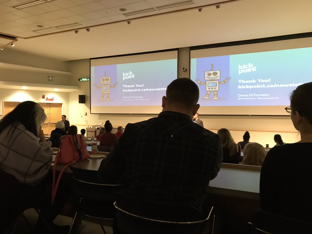 kifehr's tweet photo. Excellent keynote speaker @danaditomaso #learningday2018 be more efficient, process map and merge steps. Time to look up google keep, zapier, slackand automate! @UAlberta #ualberta https://t.co/m3mIc5cmrV
