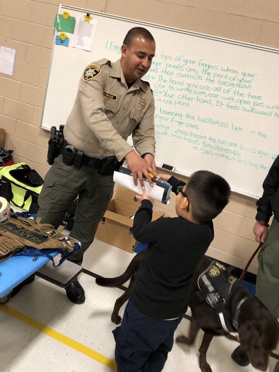 BCSONM's tweet photo. ๐๐Career Day๐๐
Thank you E. G. Ross Elementary School!
#APS #CareerDay #FutureDeputies #TherapyK9Unit
@APS_PD @ABQschools https://t.co/xymYOFuHgS